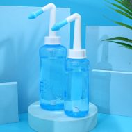 Kannettava nenän huuhtelupesuri huuhtelunesteen puhdistusainepullo 1