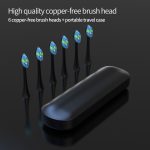 Mukautettu USB-ladattava Sonic-hammasharja Smart Timer -pikalatauksella pidikkeellä